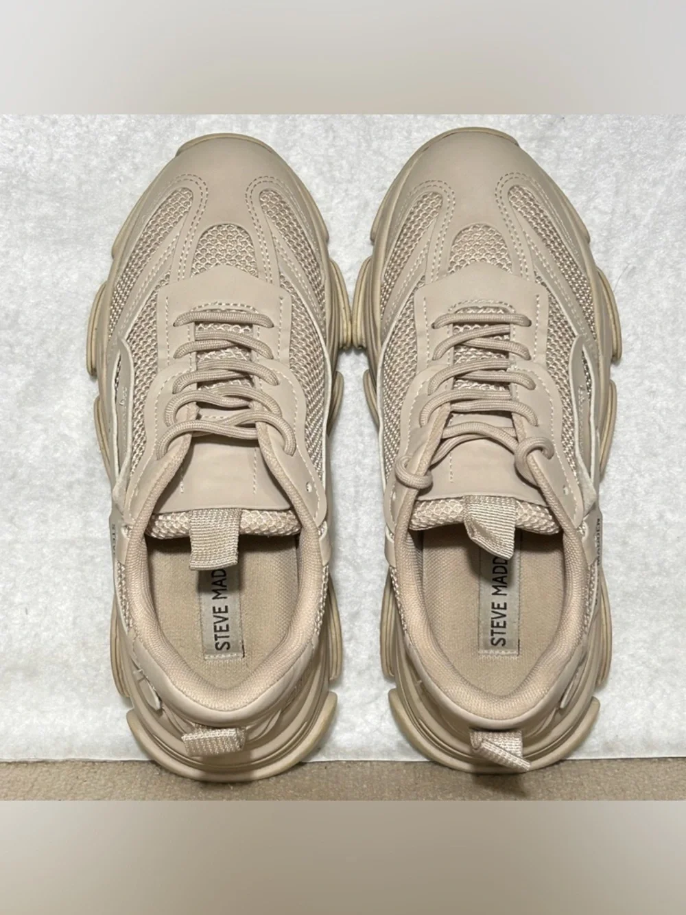 Steve Madden Womens Possession Chunky Platfororm Fashion Sneakers Shoes SZ 7.5M